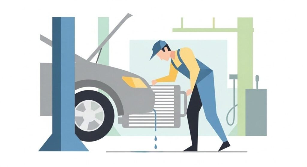 Tanda Radiator Bocor