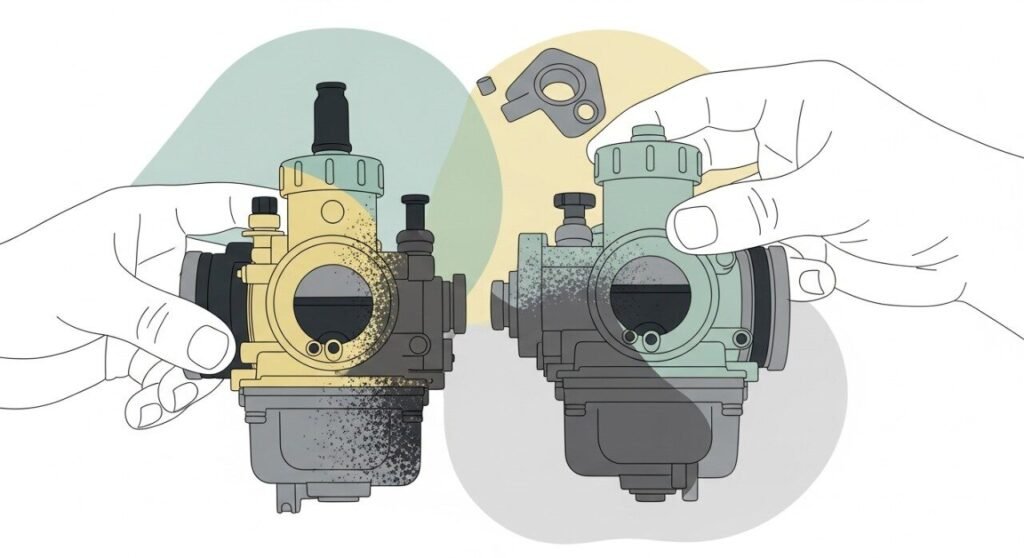 Tanda Karburator Motor Rosak