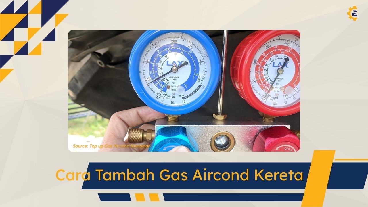 Cover Cara Tambah Gas Aircond Kereta
